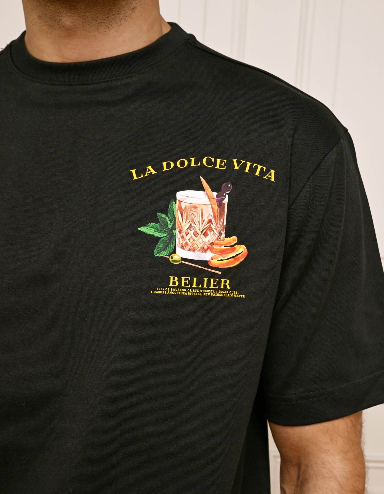 Black Old Fashioned T-Shirt