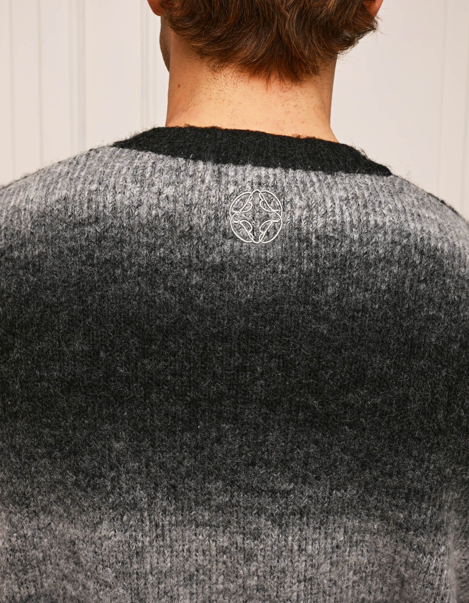 Monochrome Ombre Oversized Knit Jumper