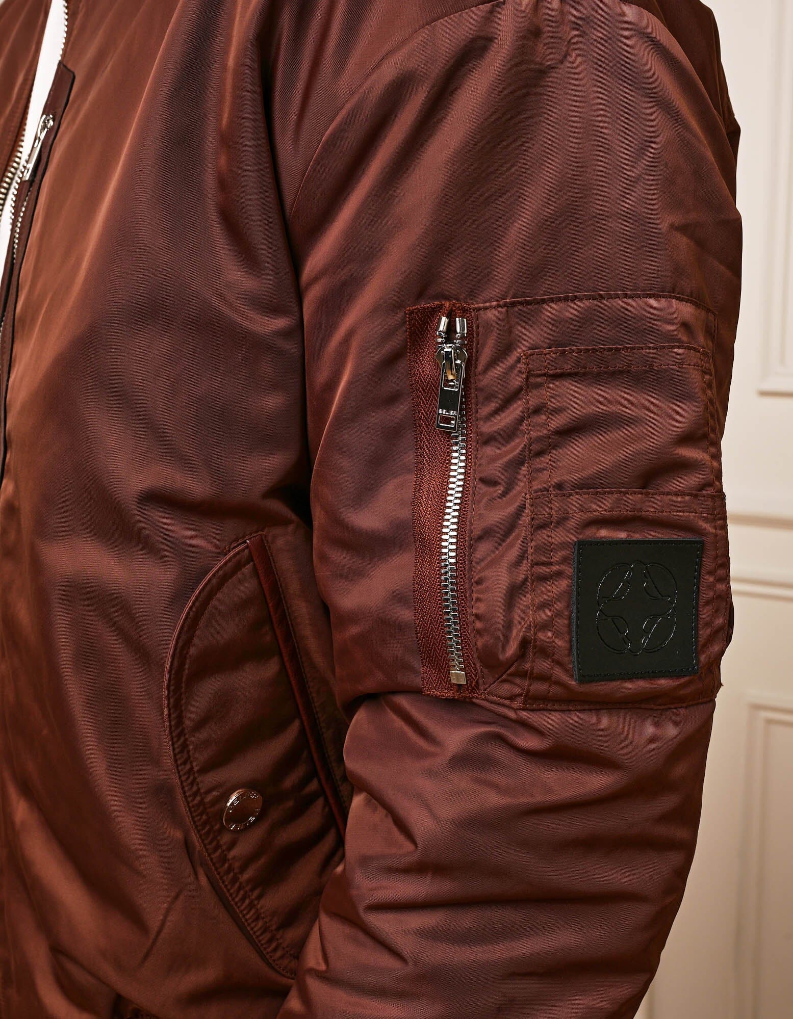 Burgundy Bomber Jacket