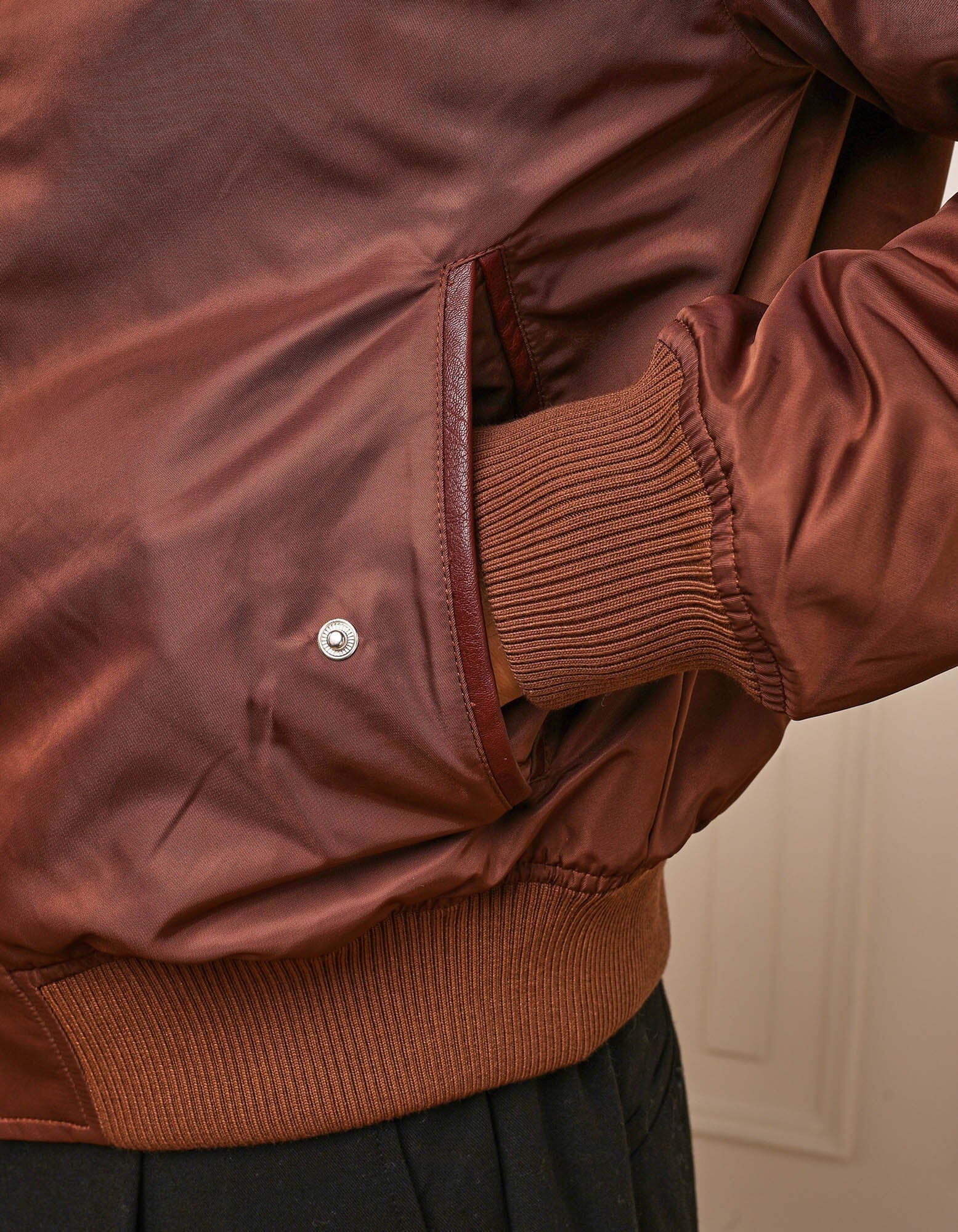 Burgundy Bomber Jacket