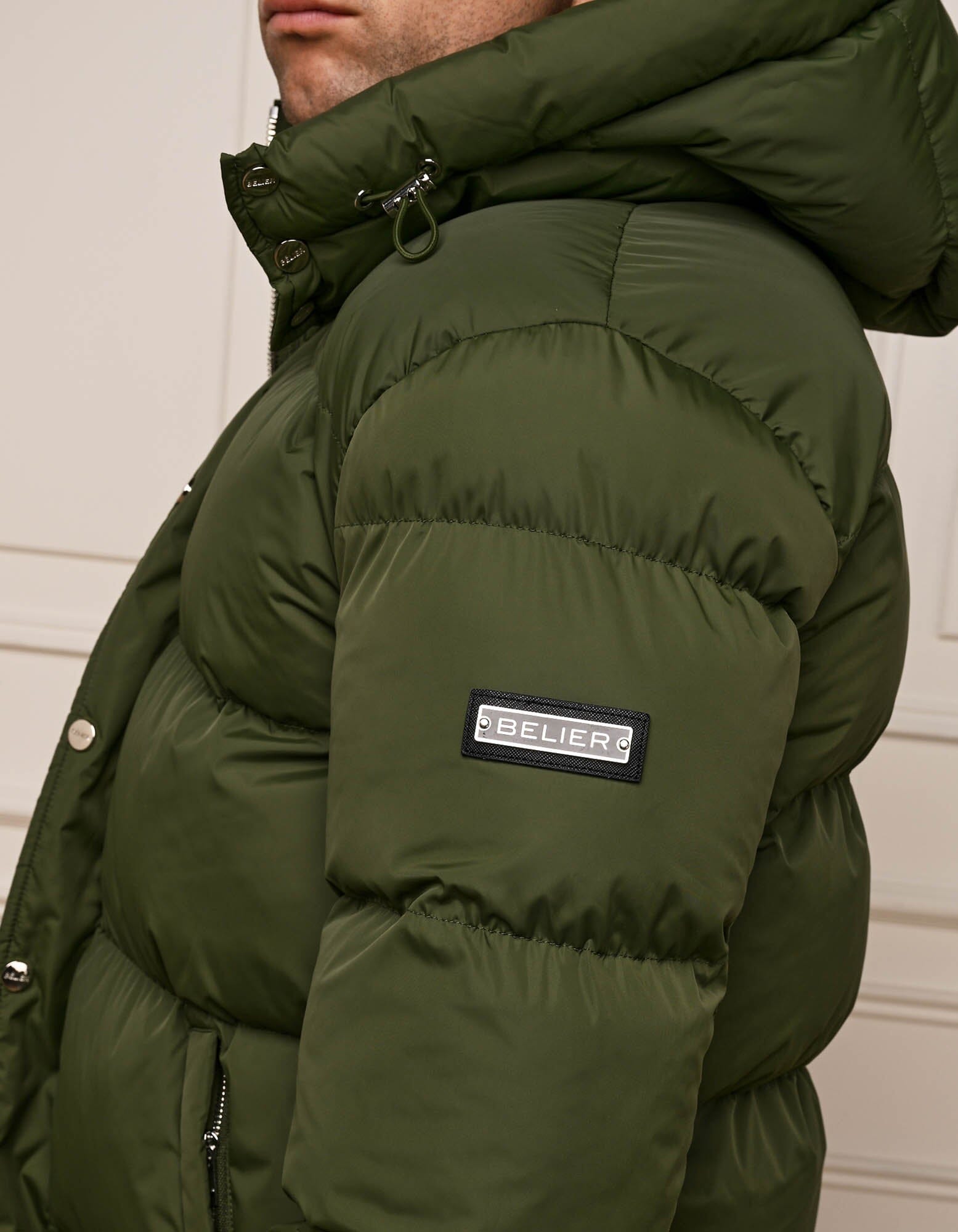 Khaki Puffer Jacket