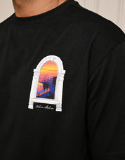 Black Miami Sunset Arch T-Shirt
