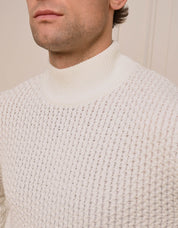 Ecru 3D Knitted Jumper