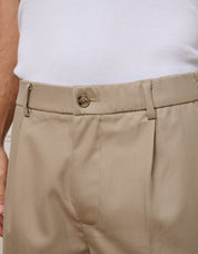 Beige Relaxed Fit Trouser