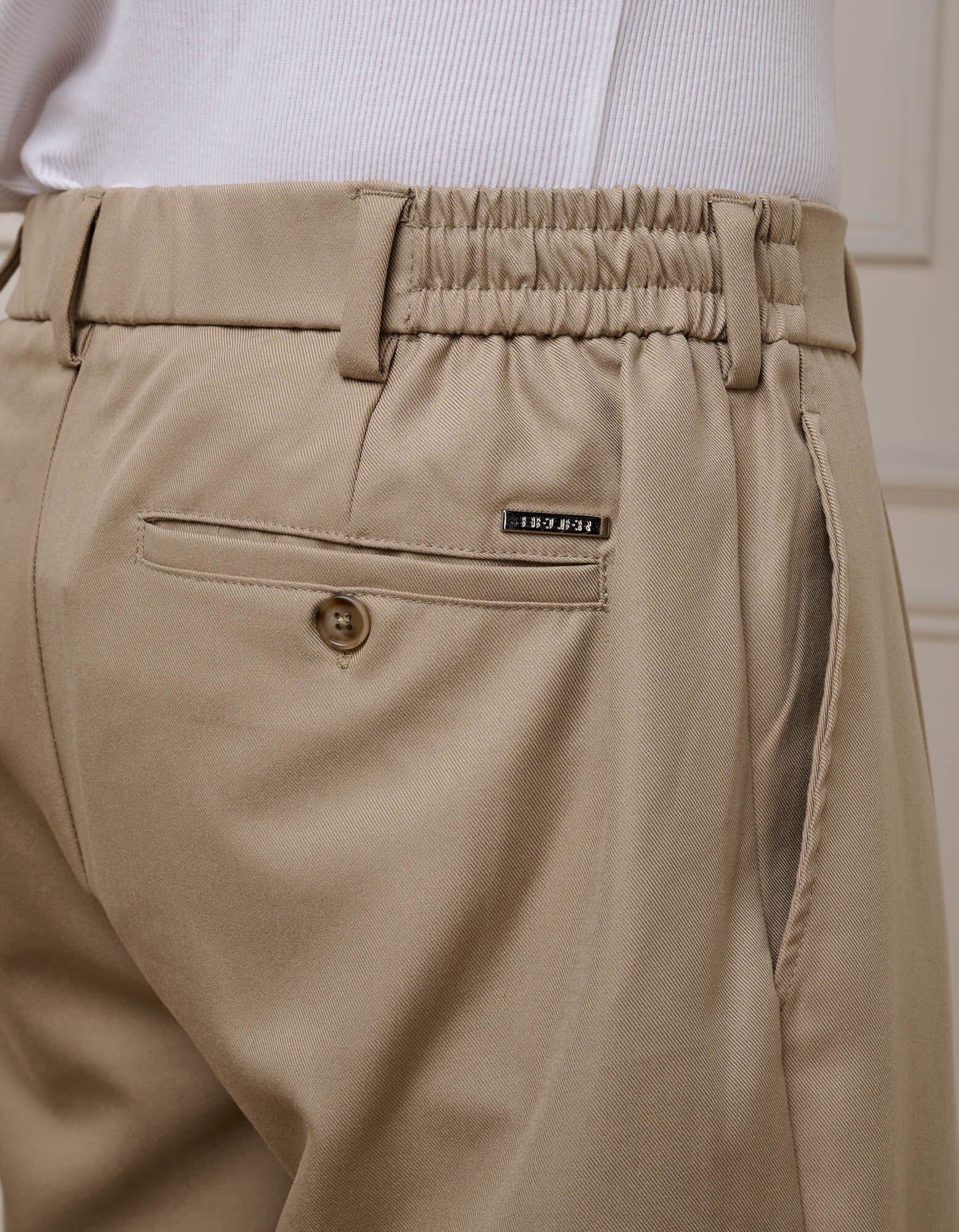 Beige Relaxed Fit Trouser