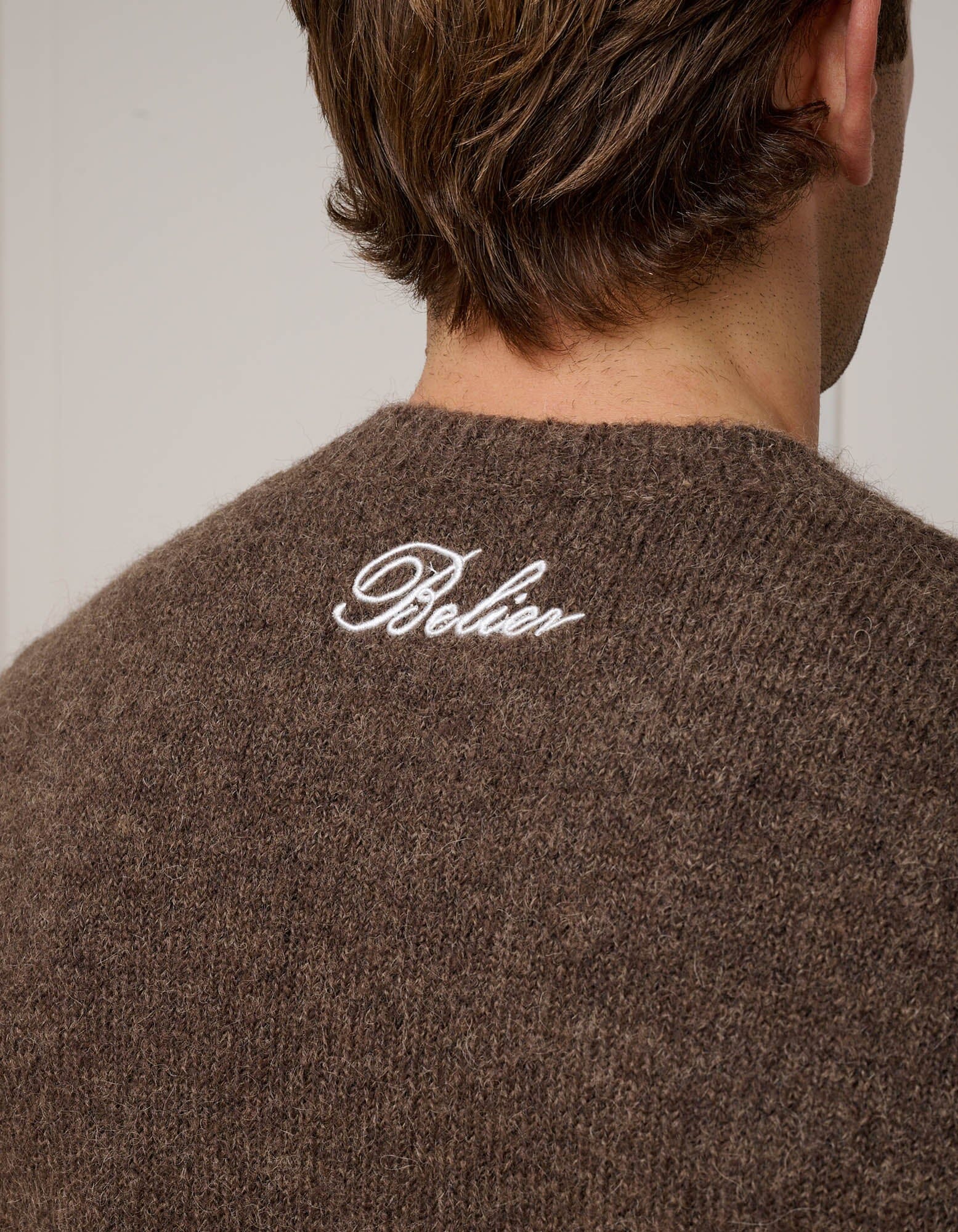 Brown Alpaca Knitted Jumper