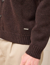Brown Knitted Overshirt