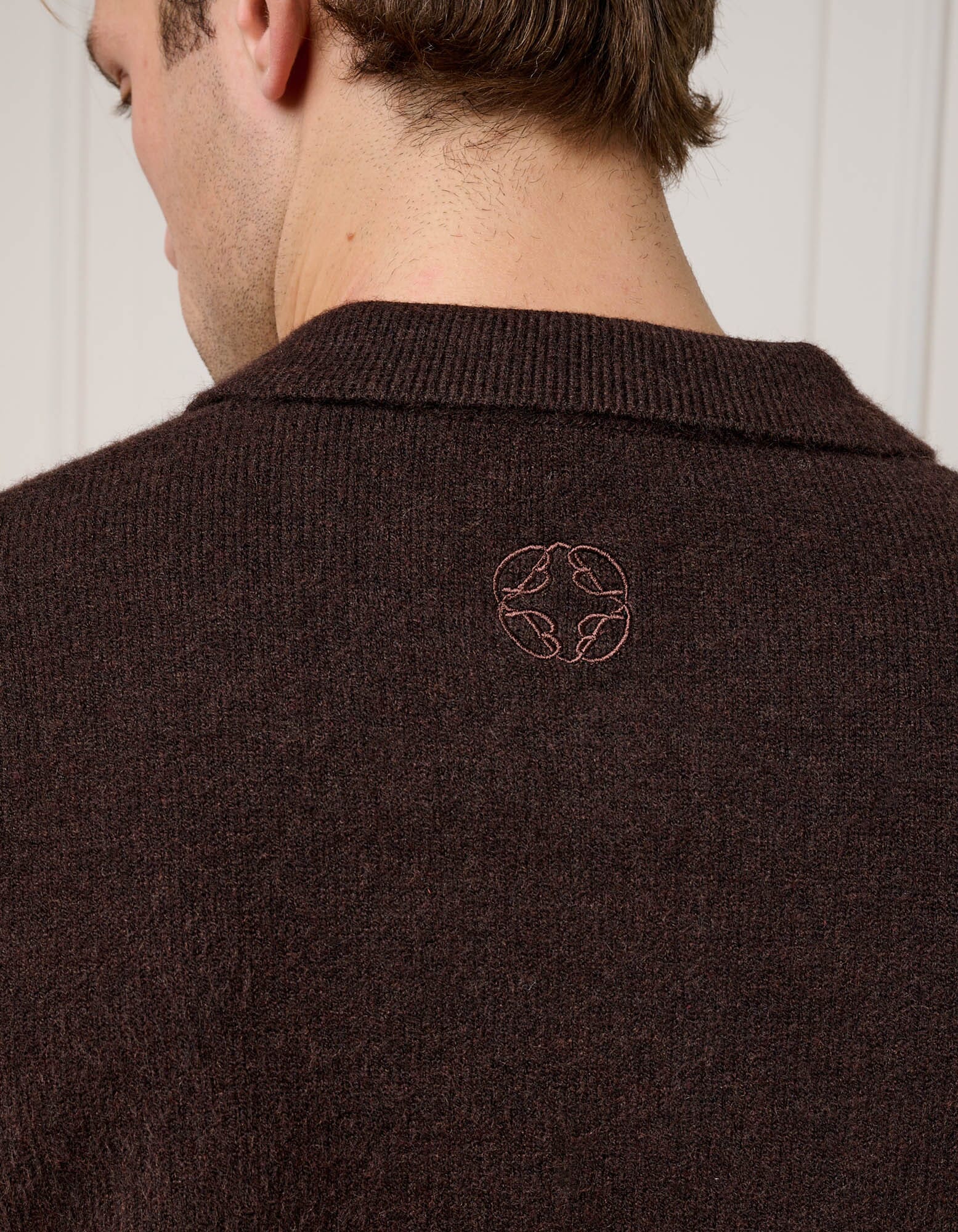 Brown Knitted Overshirt