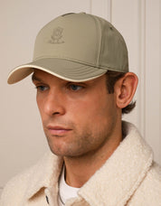 Taupe Crest Logo Cap