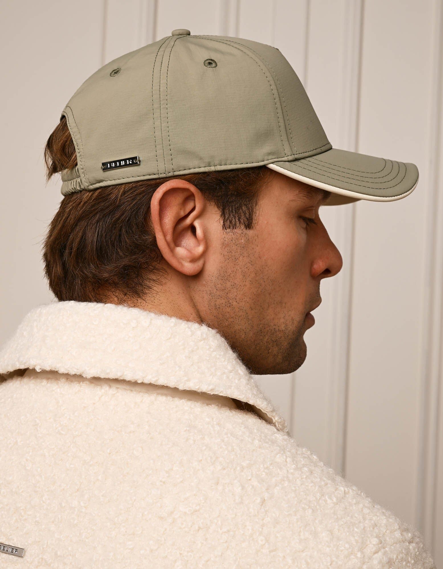 Taupe Crest Logo Cap