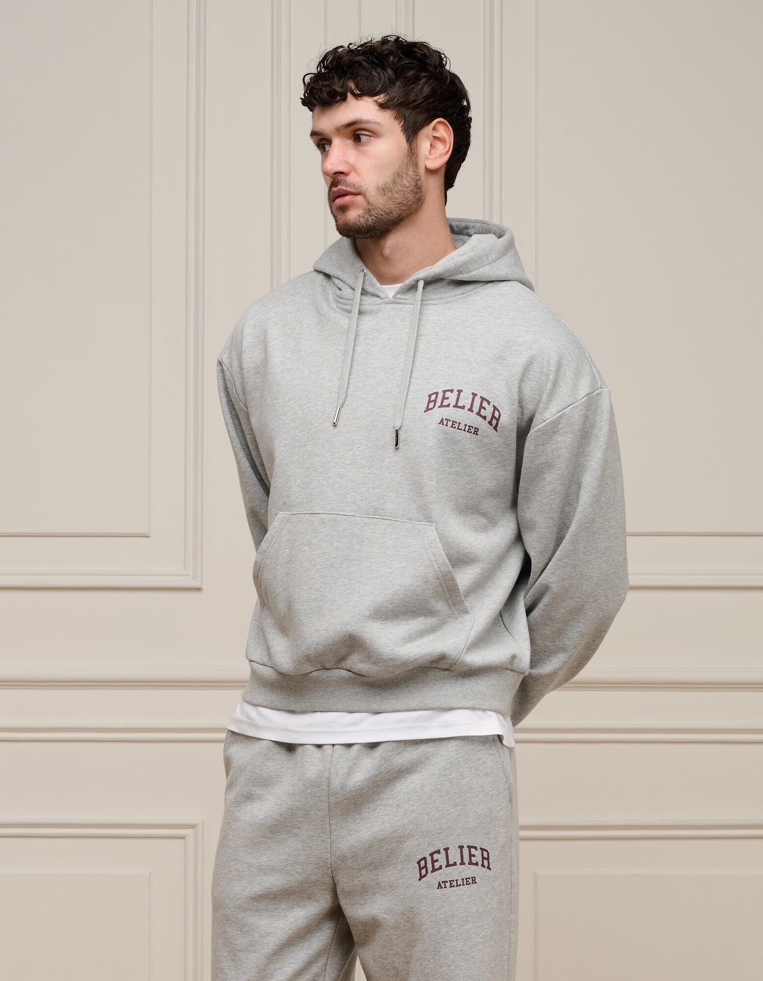 Grey Marl Campus Hoodie