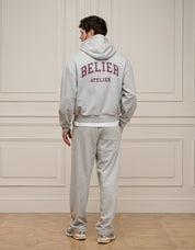 Grey Marl Campus Hoodie