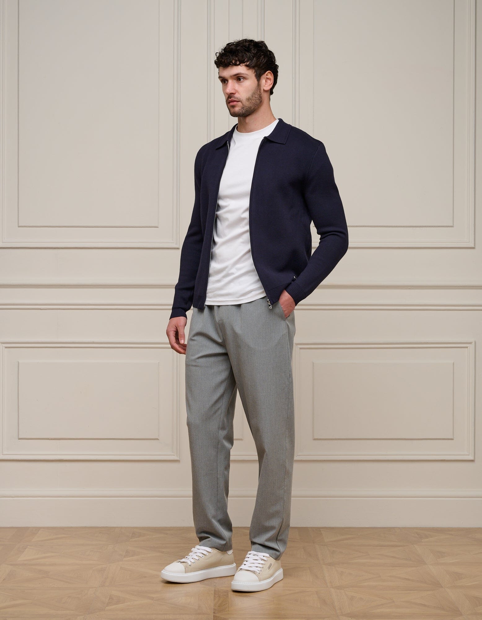 Grey Essential Drawstring Trouser