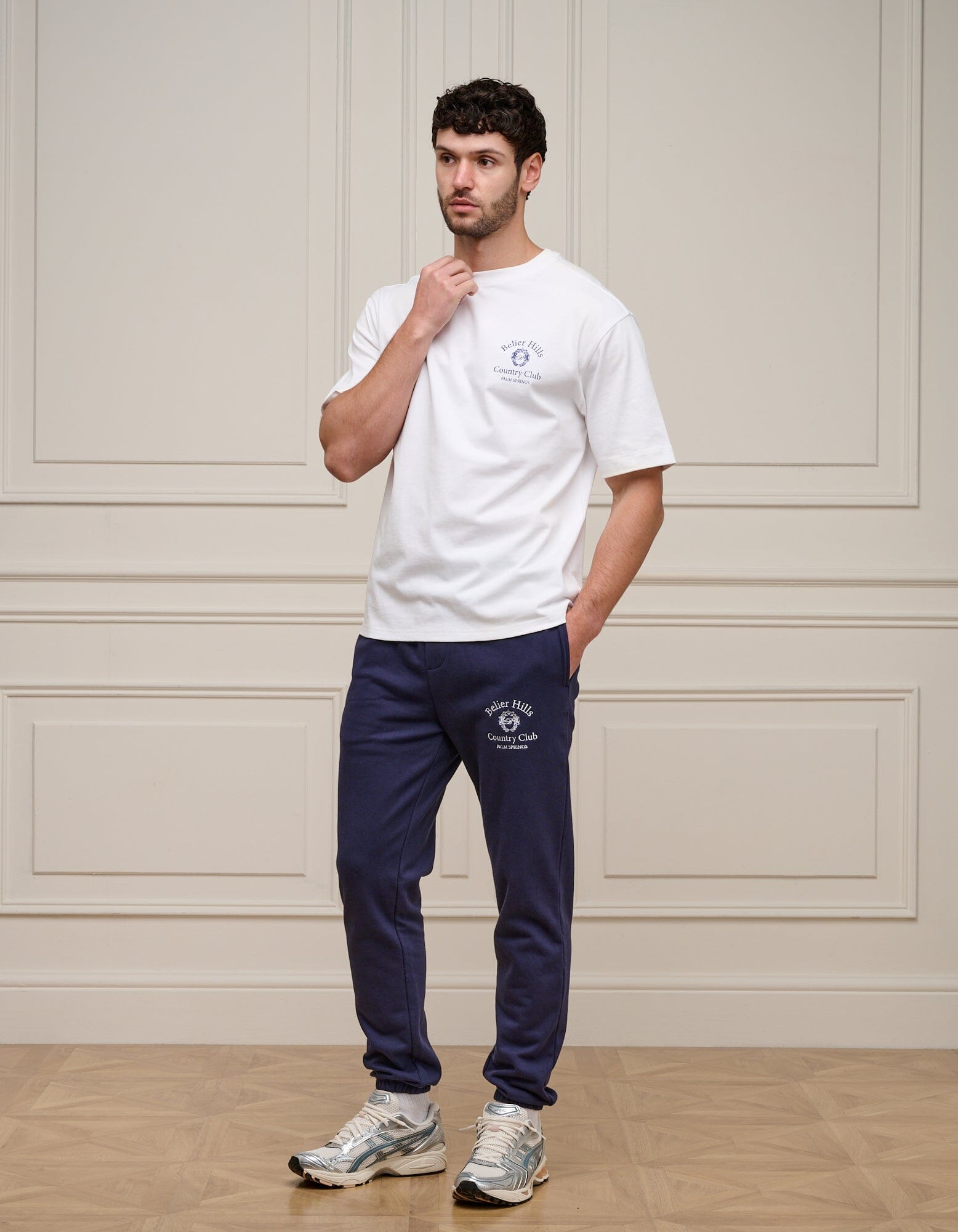 White/Navy Country Club T-Shirt