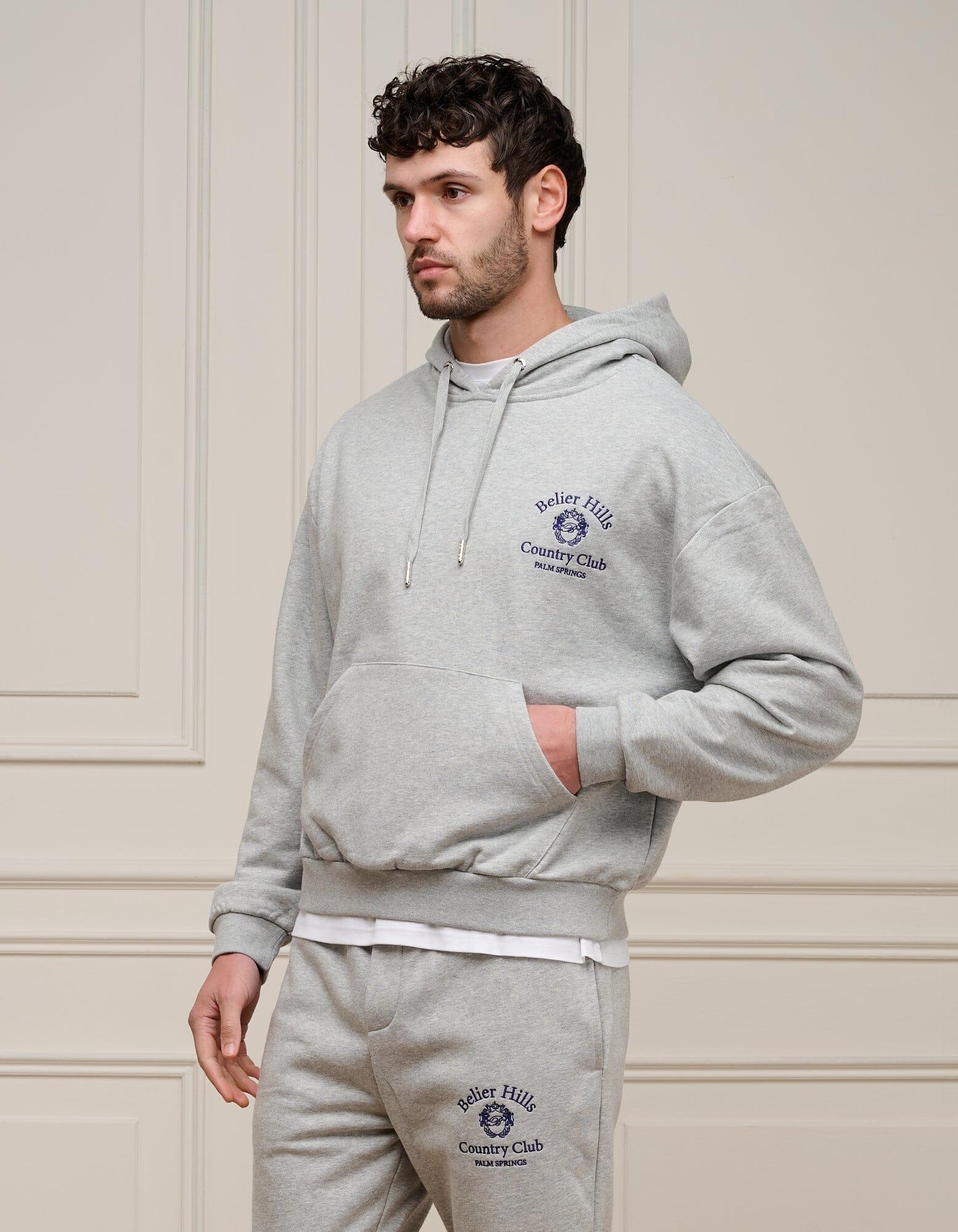 Grey Marl Country Club Hoodie