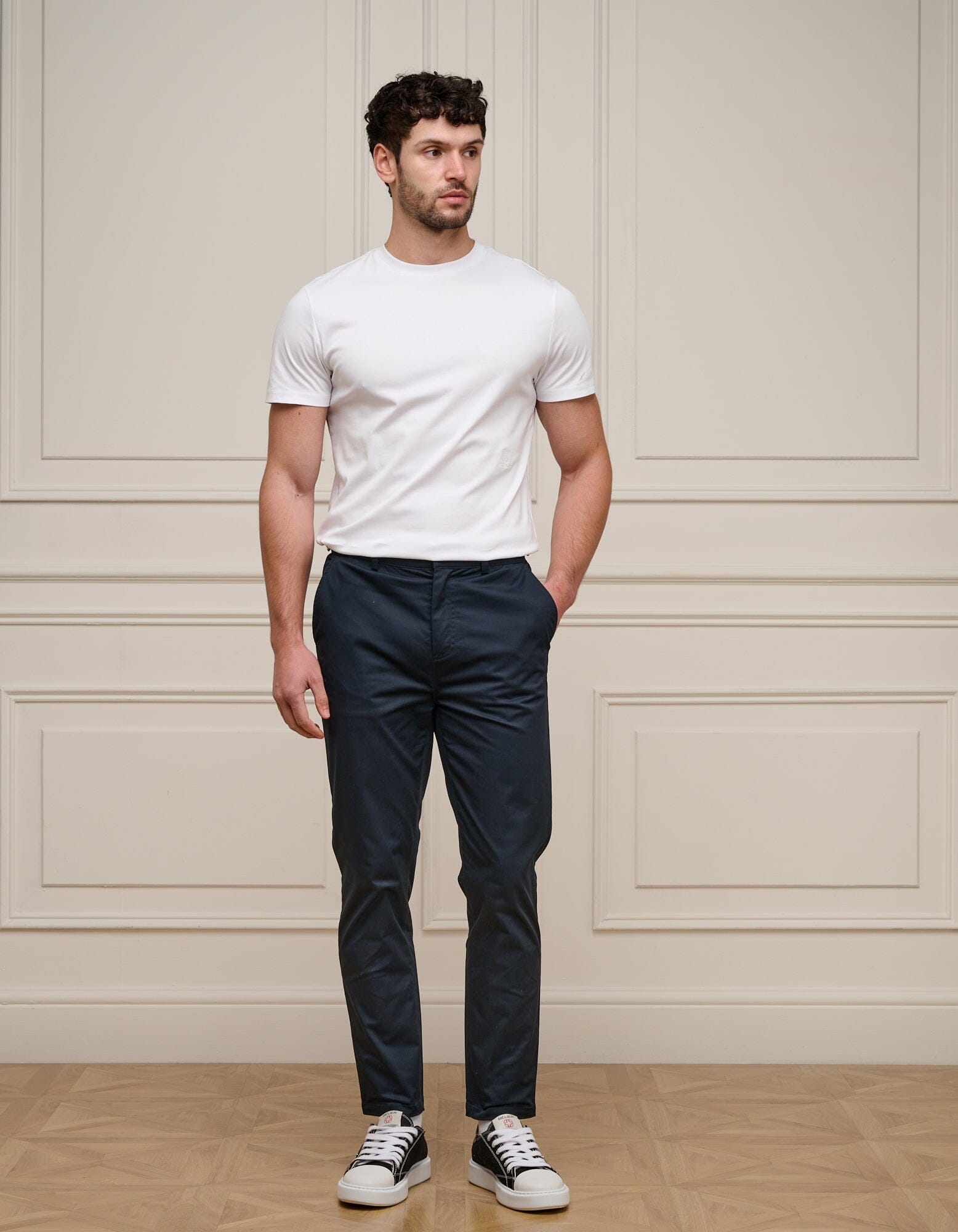 Navy Essential Side Adjuster Trouser