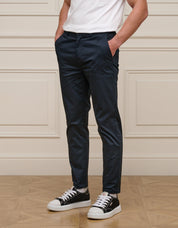 Navy Essential Side Adjuster Trouser