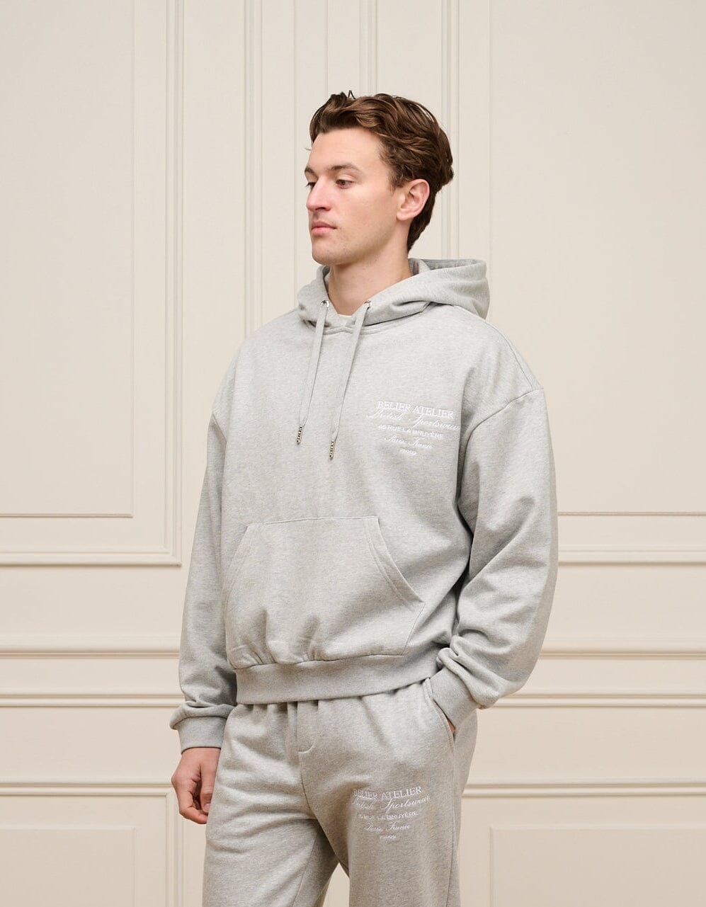 Grey Marl Atelier Hoodie