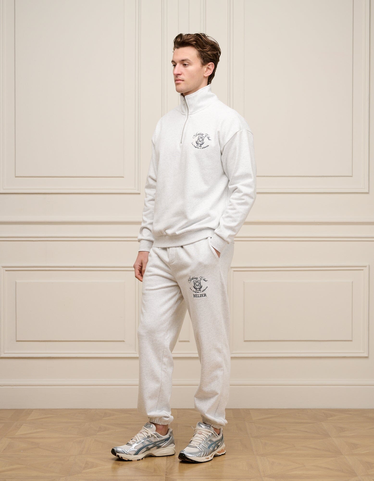 Snow Marl Athletic Club 1/4 Zip