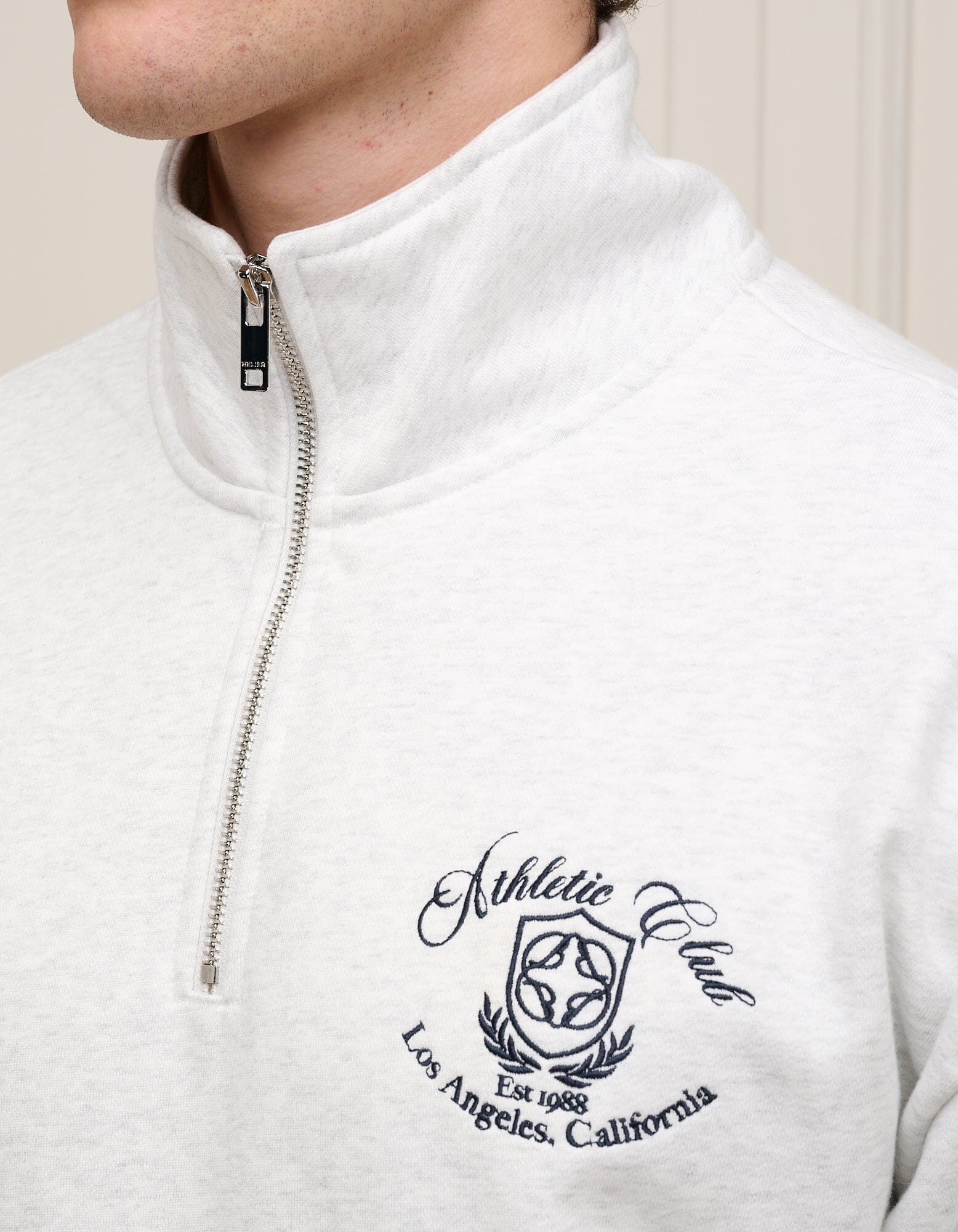Snow Marl Athletic Club 1/4 Zip