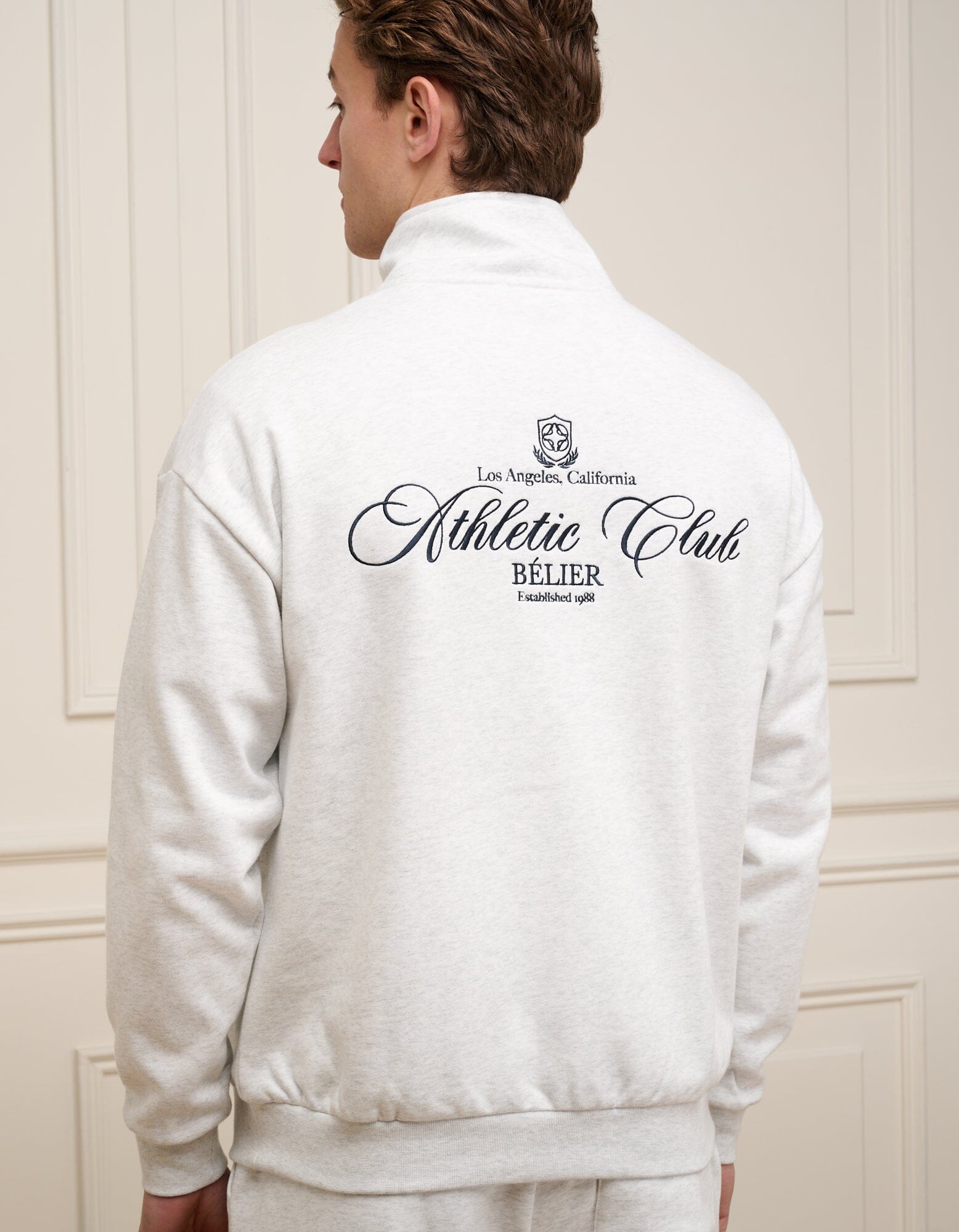 Snow Marl Athletic Club 1/4 Zip