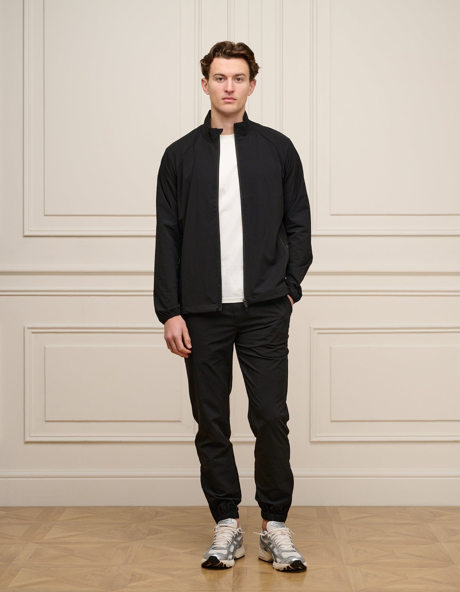 Black Essential Cuffed Trouser