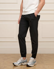 Black Essential Cuffed Trouser