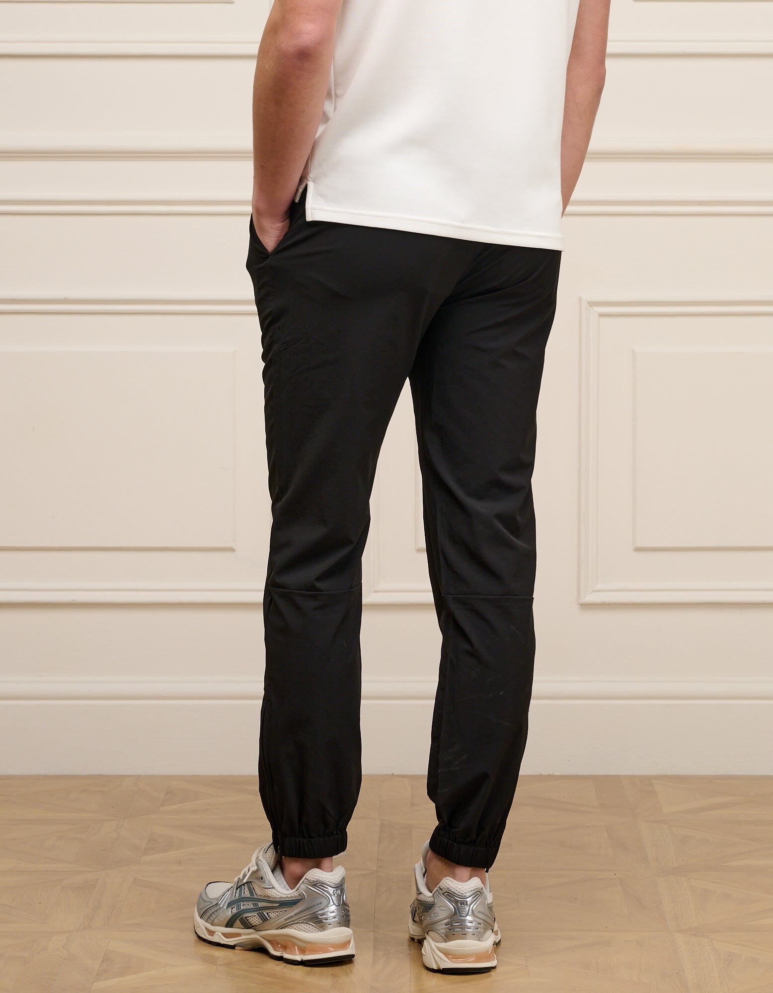 Black Essential Cuffed Trouser