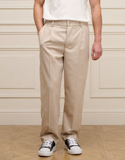 Light Beige Relaxed Fit Trouser