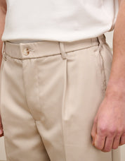 Light Beige Relaxed Fit Trouser