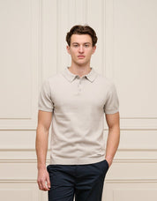 Pebble Knit Button S/S Polo