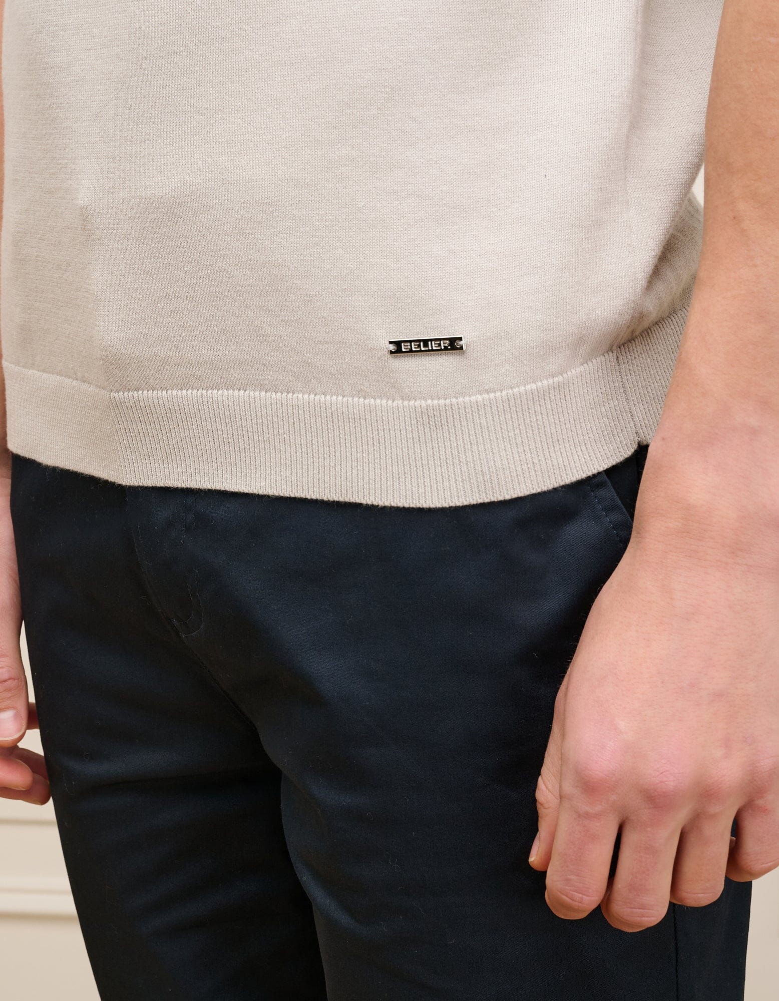 Pebble Knit Button S/S Polo