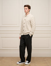 Oat Basket Weave Knit Overshirt