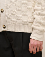 Oat Basket Weave Knit Overshirt