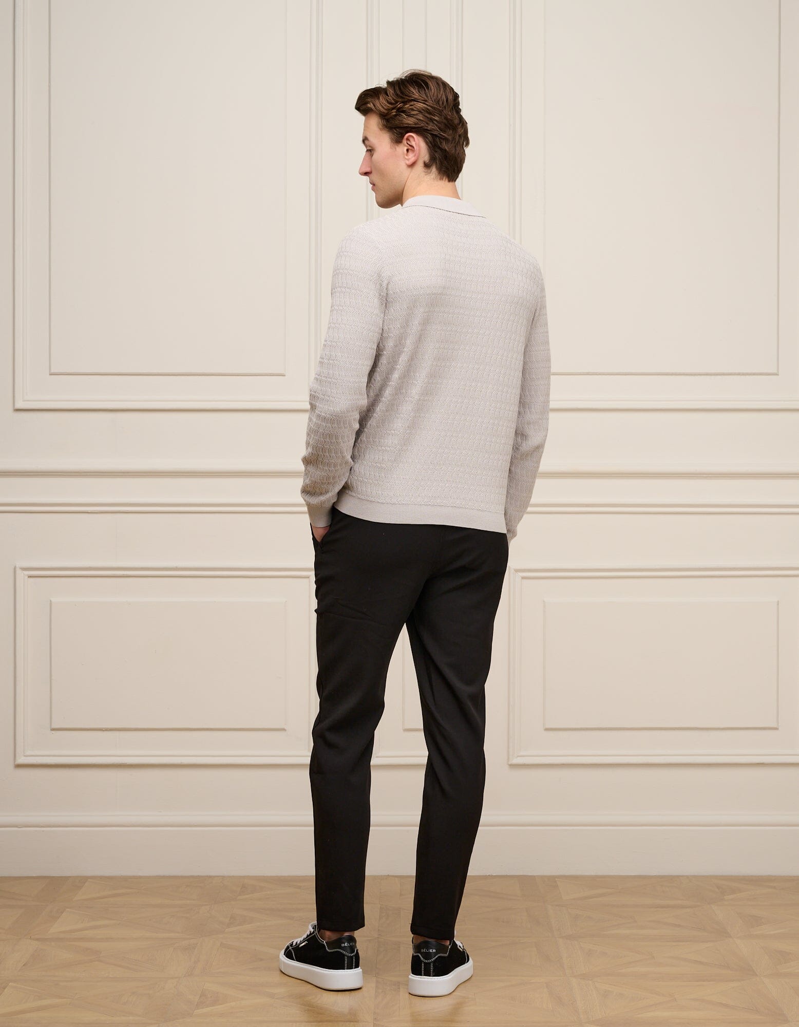 Pebble Textured Knit Polo