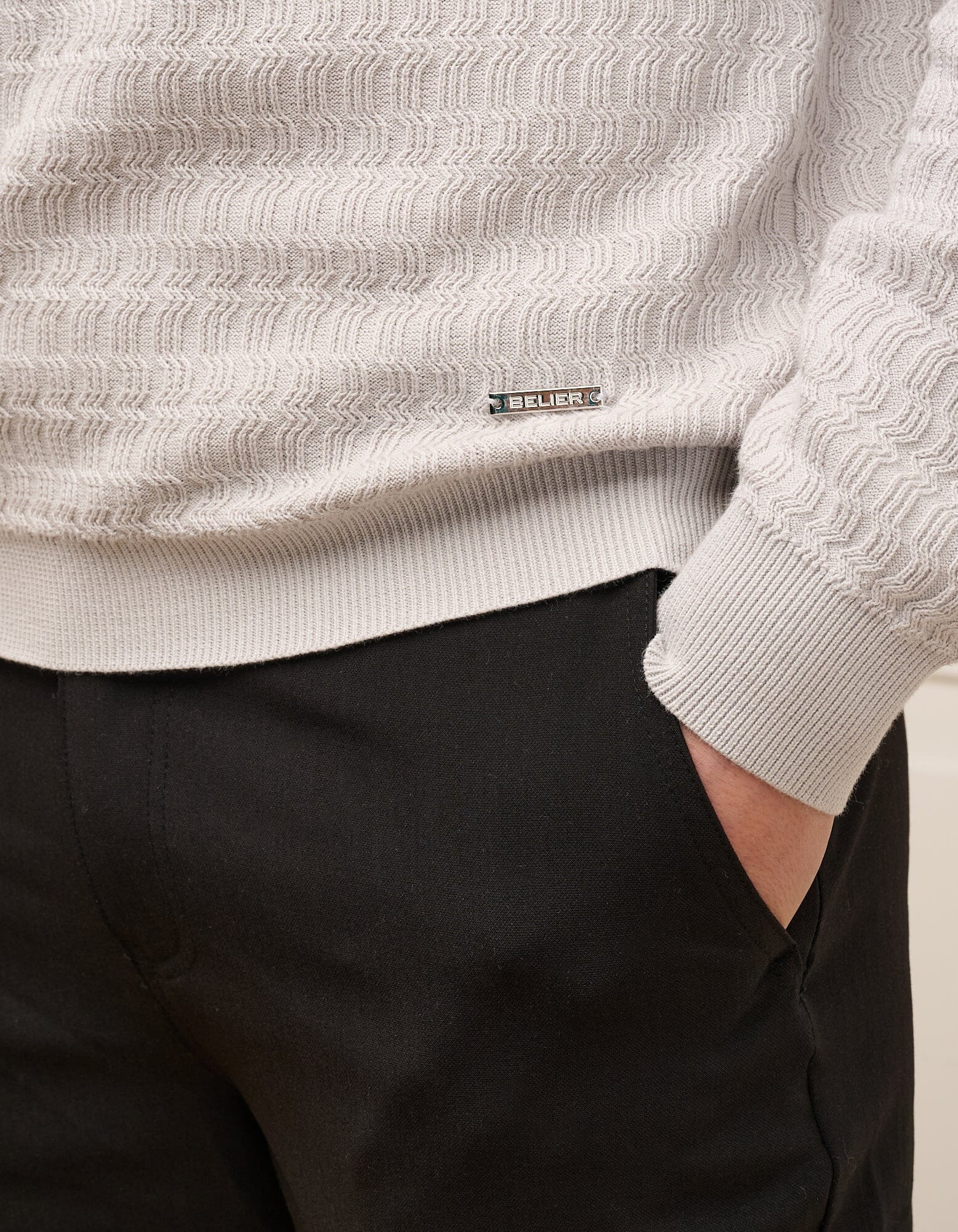 Pebble Textured Knit Polo