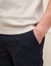 Pebble Cuban Collar Knit Polo