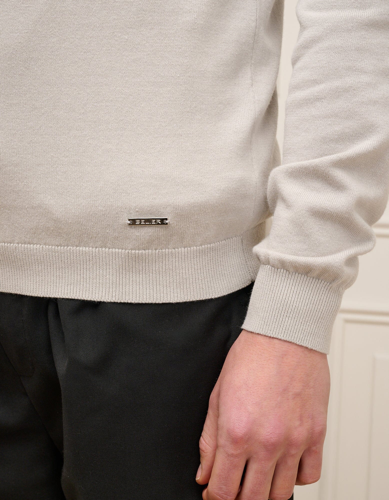 Pebble Cuban Collar L/S Knit Polo