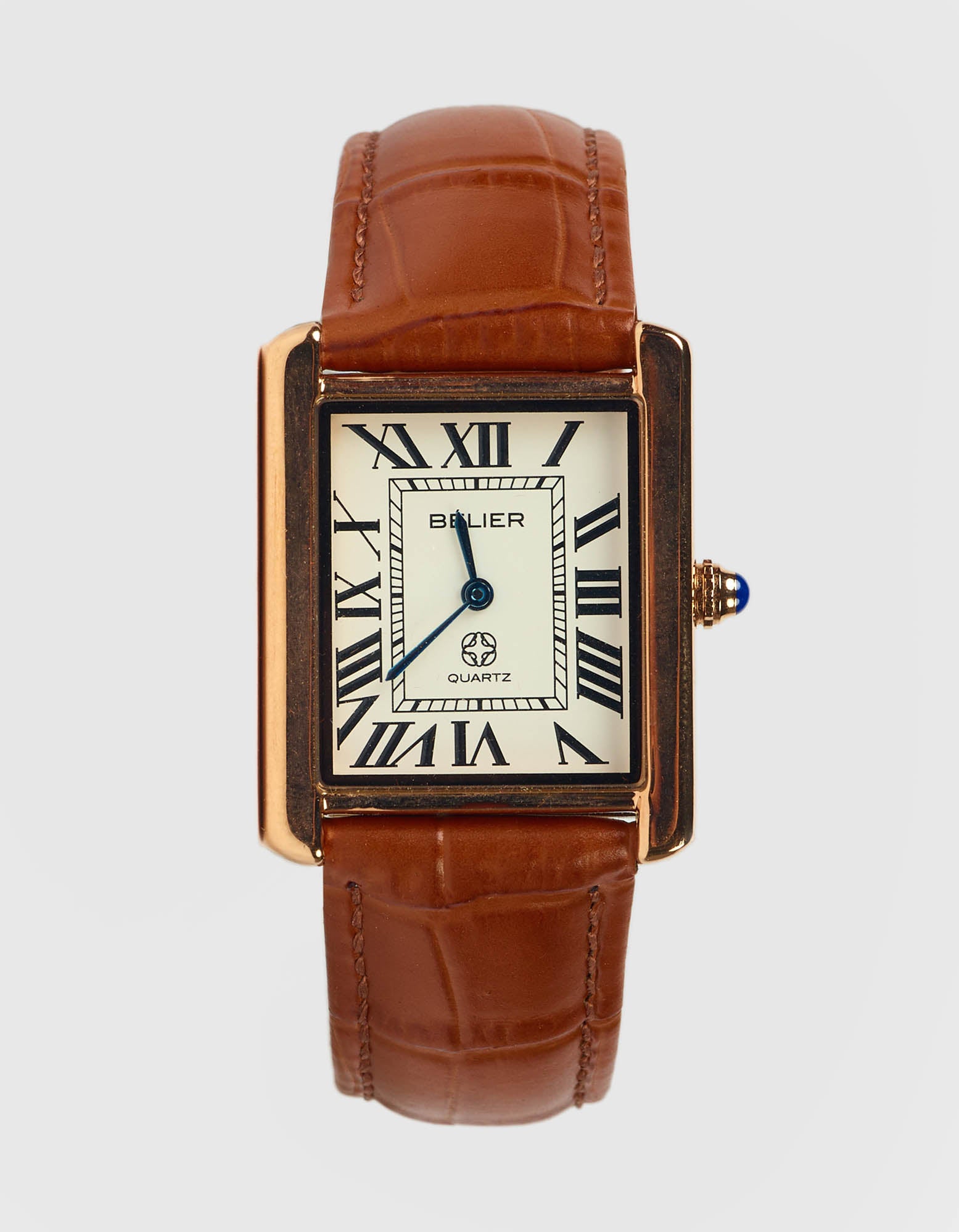 Tan Moritz Tank Watch