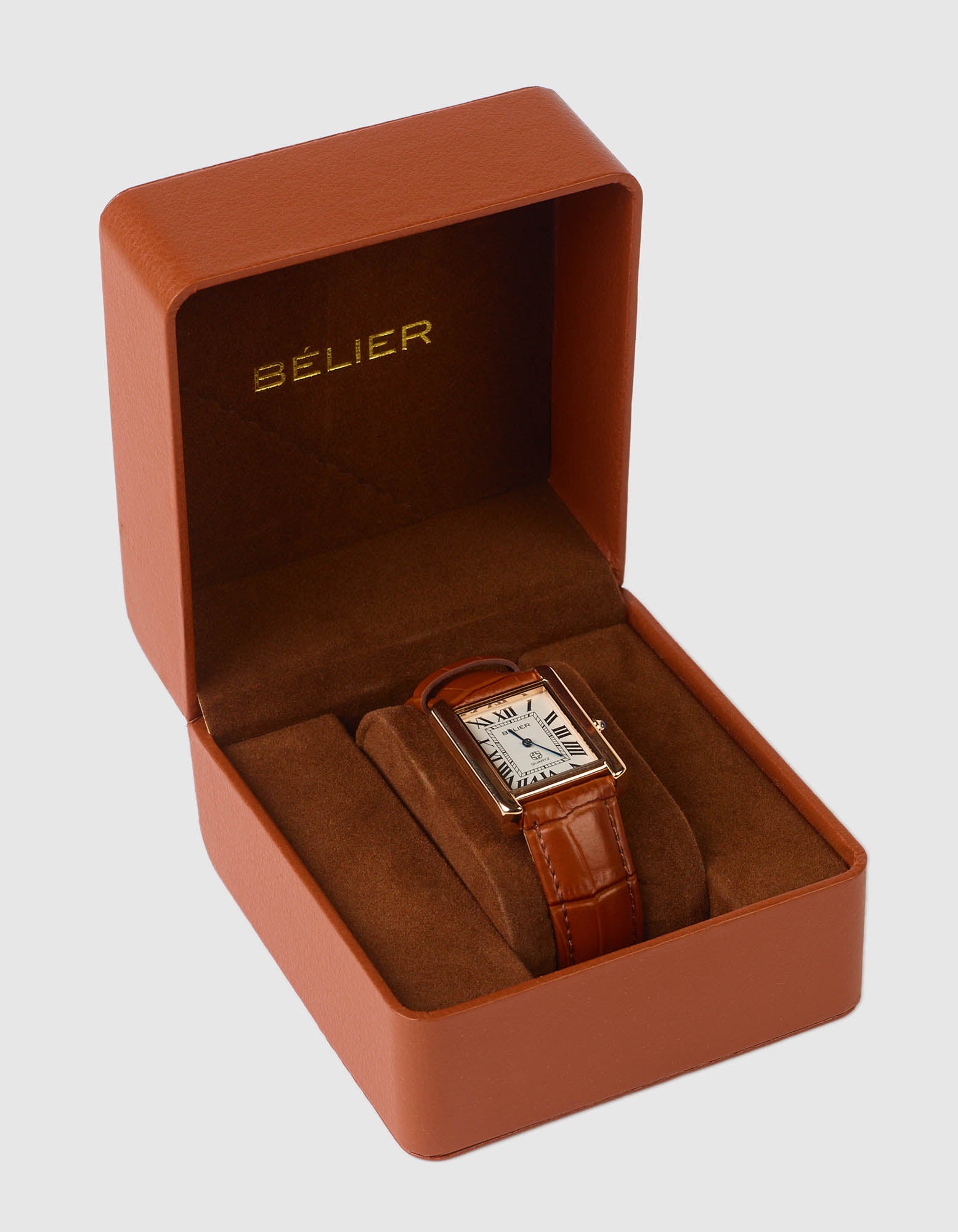 Tan Moritz Tank Watch