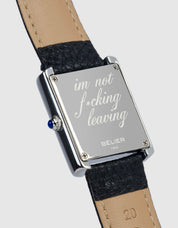 Black Moritz Tank Watch