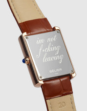 Tan Moritz Tank Watch