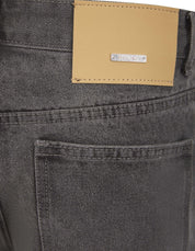 Washed Grey Straight Leg Jeans