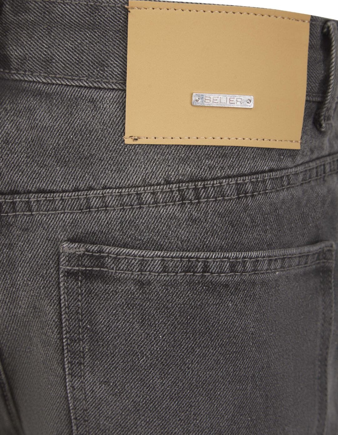 Washed Grey Straight Leg Jeans