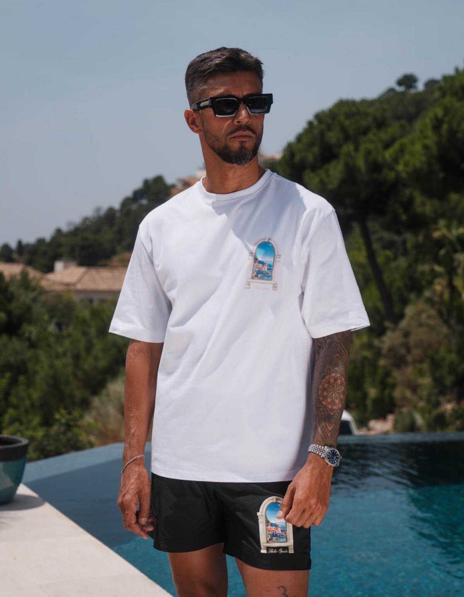 Black Amalfi Arch Swimshort