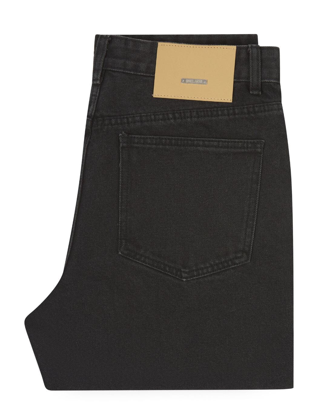 Washed Black Straight Leg Jeans