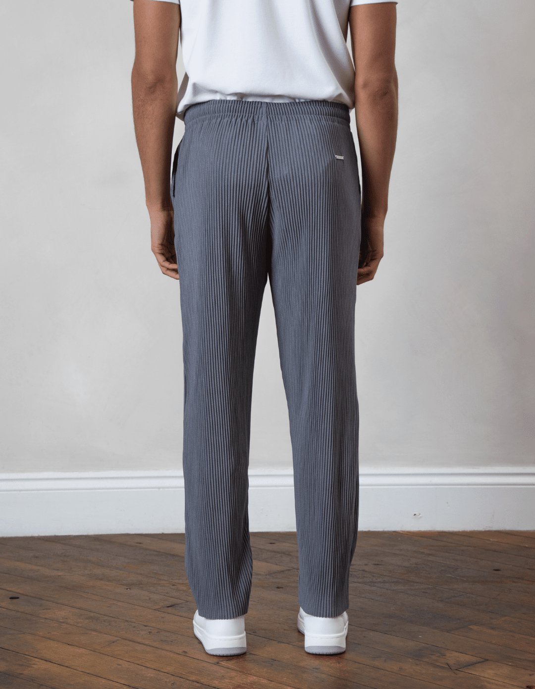 Slate Grey Pleated Trouser