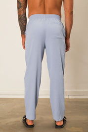 Blue Seersucker Trouser