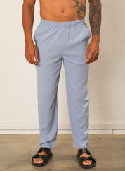 Blue Seersucker Trouser