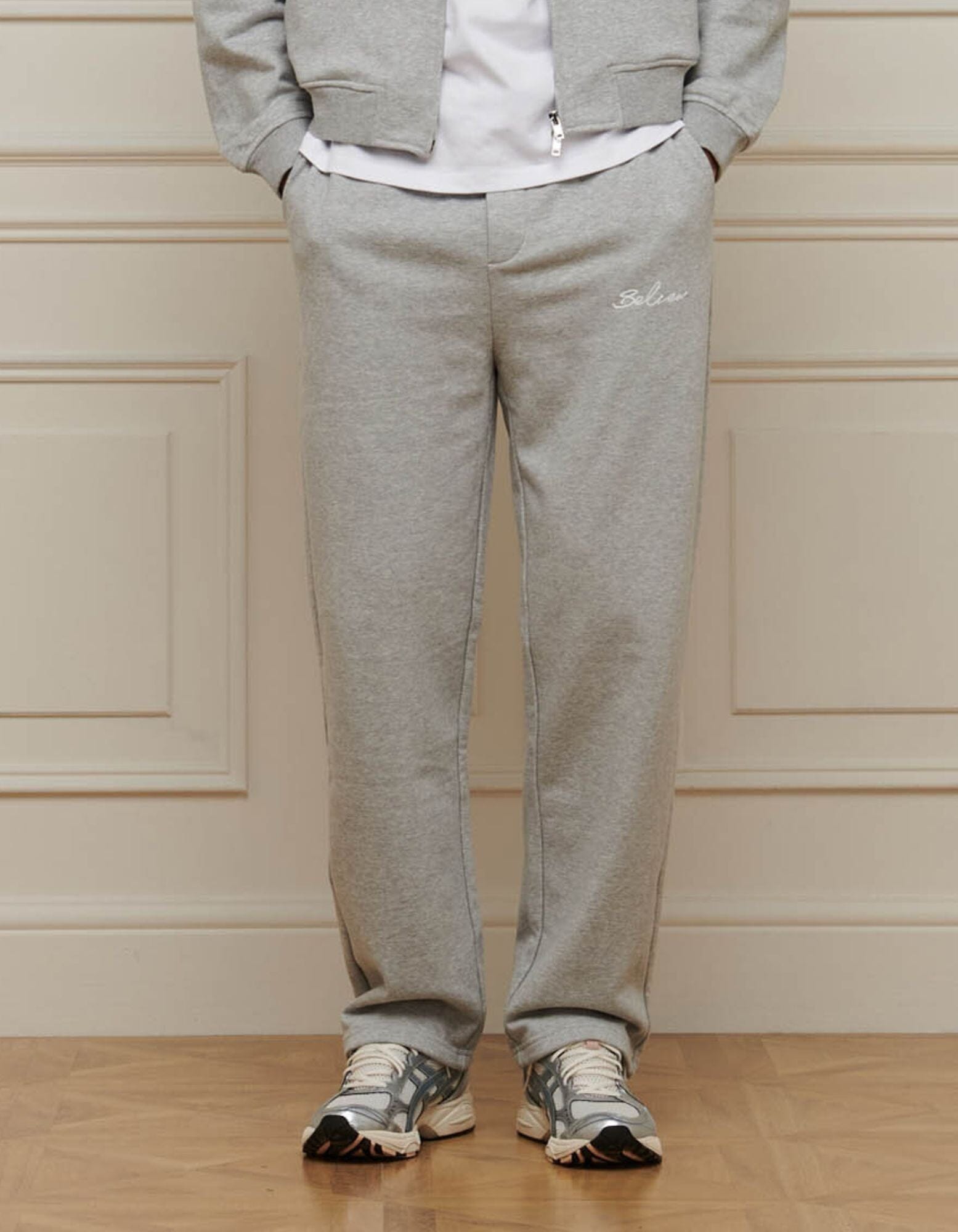 Grey Marl Logo Jogger